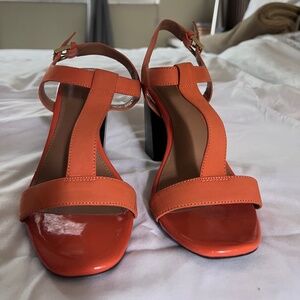 Calvin Klein Orange Sandals, size 7